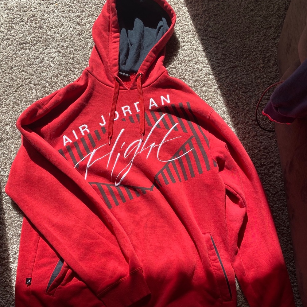 Air Jordan red hoodie